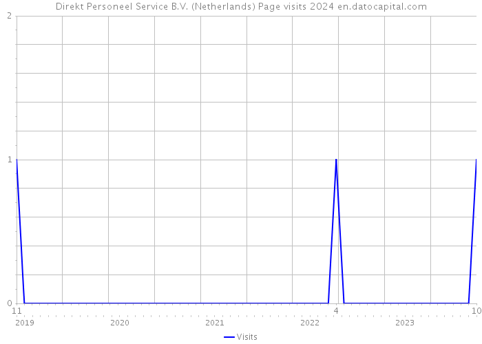 Direkt Personeel Service B.V. (Netherlands) Page visits 2024 