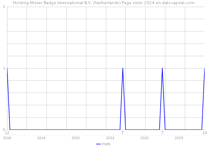 Holding Mister Badge International B.V. (Netherlands) Page visits 2024 
