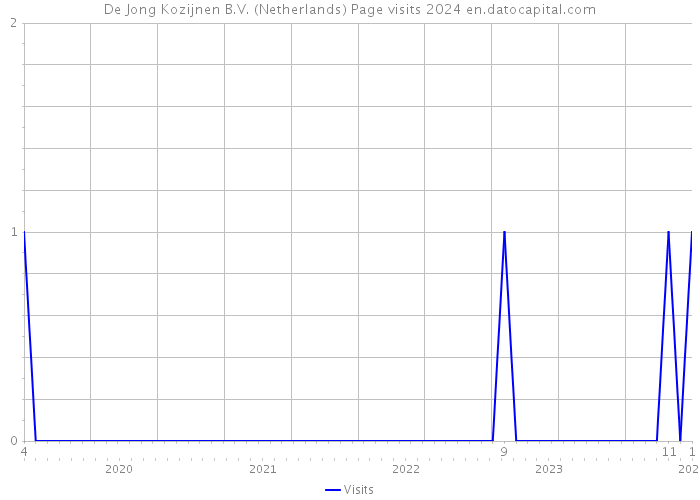 De Jong Kozijnen B.V. (Netherlands) Page visits 2024 