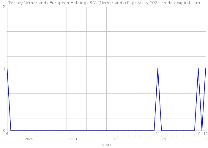Teekay Netherlands European Holdings B.V. (Netherlands) Page visits 2024 