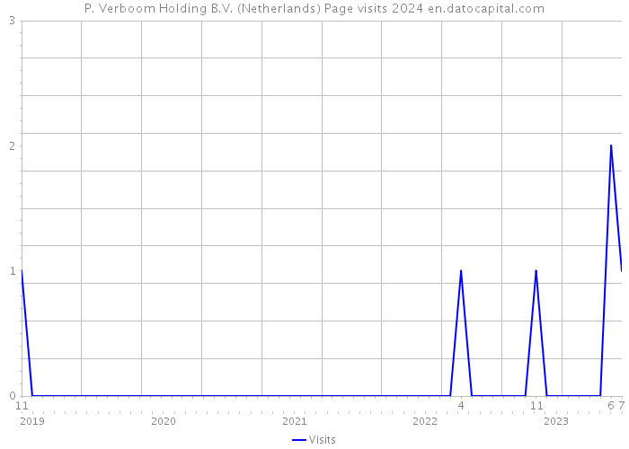 P. Verboom Holding B.V. (Netherlands) Page visits 2024 