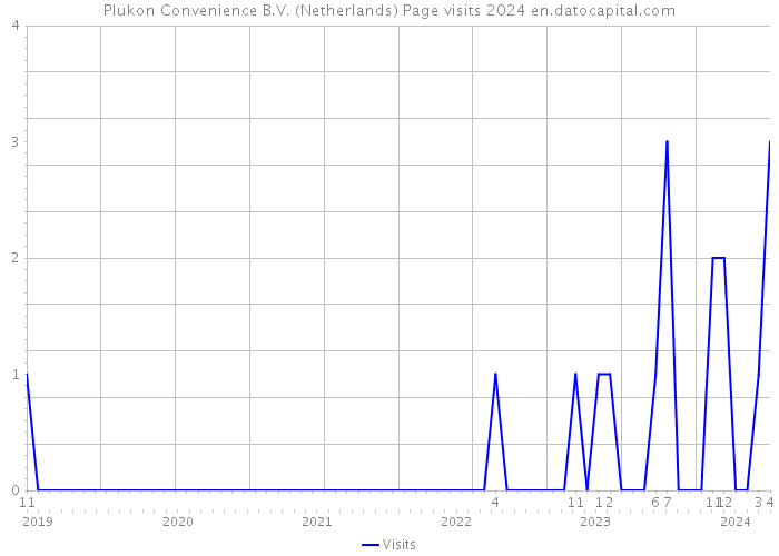 Plukon Convenience B.V. (Netherlands) Page visits 2024 