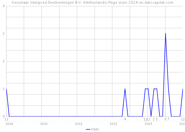 Kesselaar Vastgoed Deelnemingen B.V. (Netherlands) Page visits 2024 