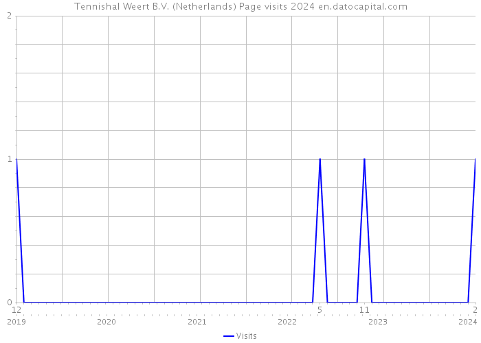Tennishal Weert B.V. (Netherlands) Page visits 2024 