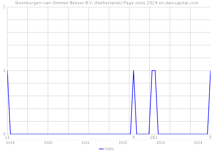 Steenbergen-van Ommen Beheer B.V. (Netherlands) Page visits 2024 