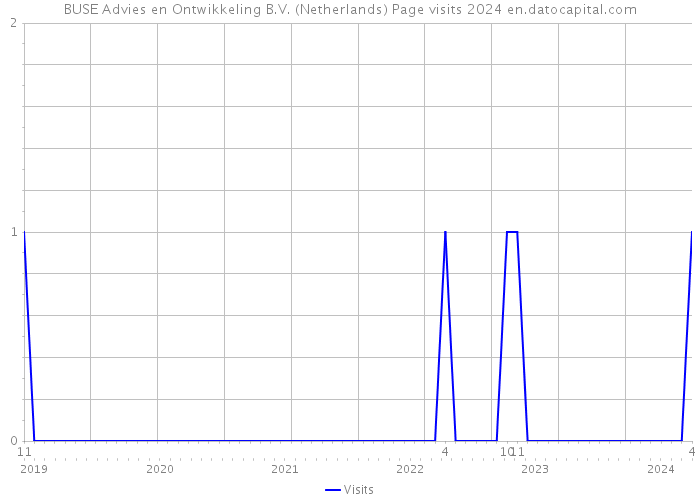BUSE Advies en Ontwikkeling B.V. (Netherlands) Page visits 2024 