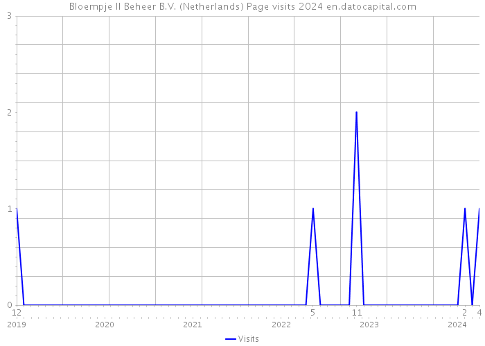 Bloempje II Beheer B.V. (Netherlands) Page visits 2024 