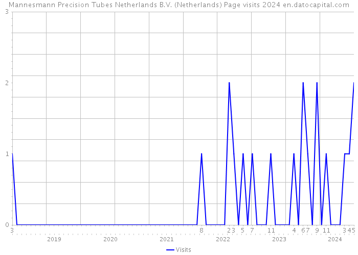Mannesmann Precision Tubes Netherlands B.V. (Netherlands) Page visits 2024 