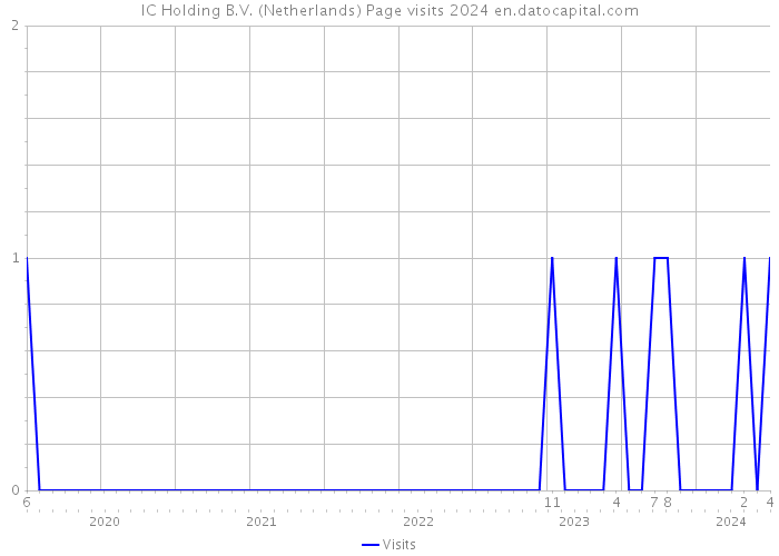 IC Holding B.V. (Netherlands) Page visits 2024 