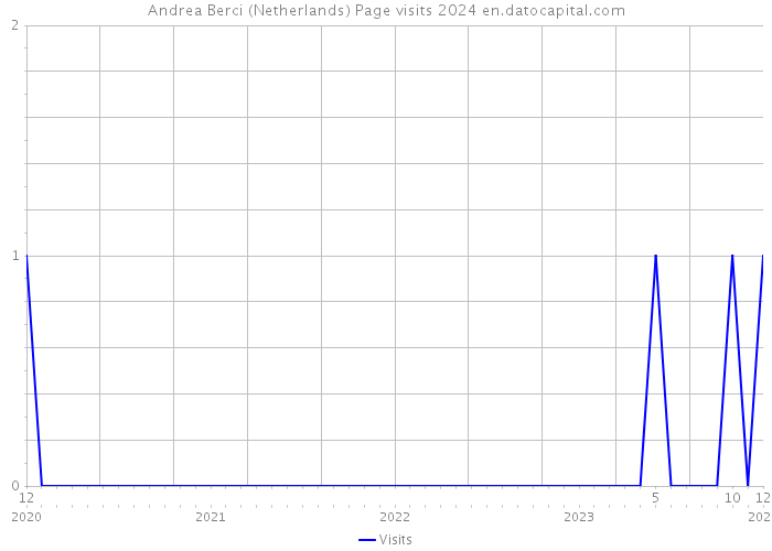 Andrea Berci (Netherlands) Page visits 2024 