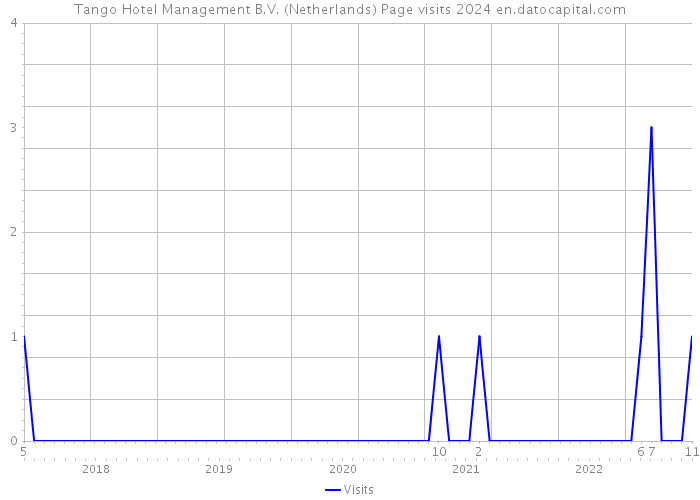 Tango Hotel Management B.V. (Netherlands) Page visits 2024 