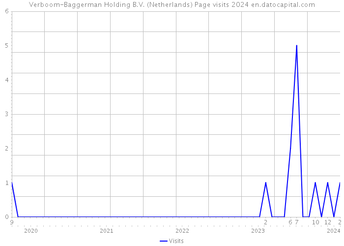 Verboom-Baggerman Holding B.V. (Netherlands) Page visits 2024 