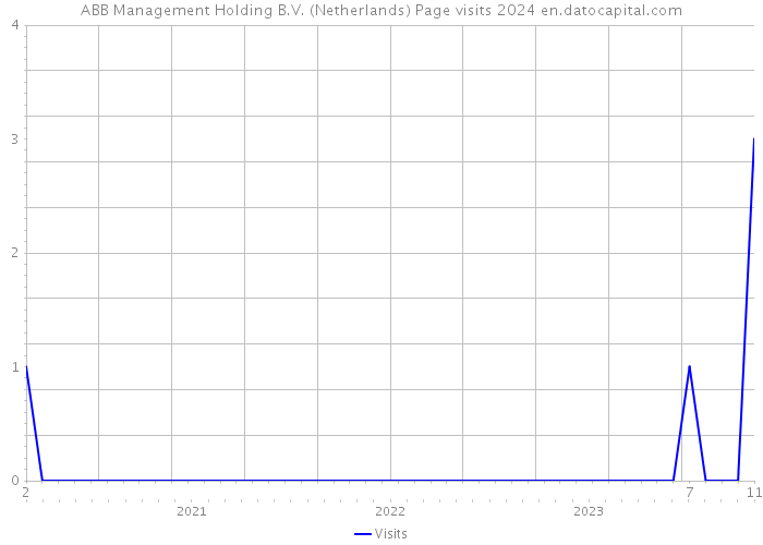 ABB Management Holding B.V. (Netherlands) Page visits 2024 