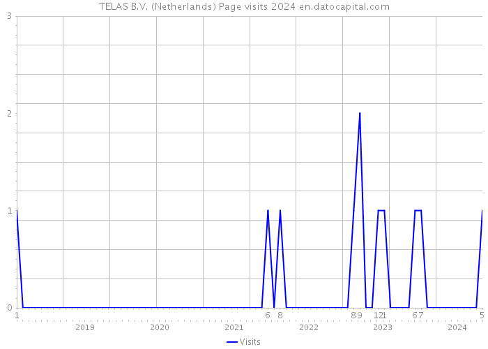 TELAS B.V. (Netherlands) Page visits 2024 