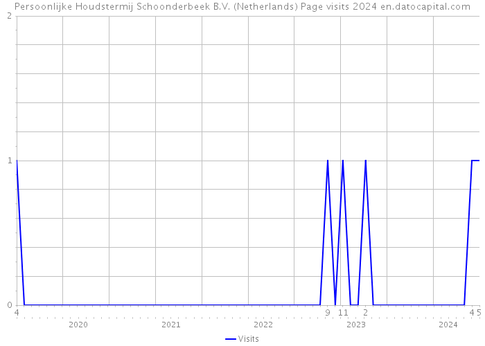 Persoonlijke Houdstermij Schoonderbeek B.V. (Netherlands) Page visits 2024 