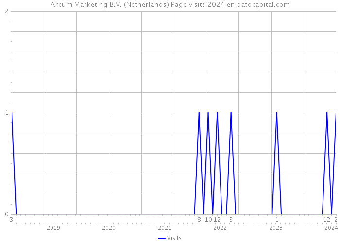 Arcum Marketing B.V. (Netherlands) Page visits 2024 