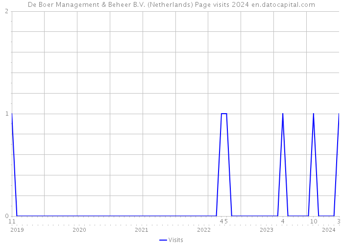 De Boer Management & Beheer B.V. (Netherlands) Page visits 2024 