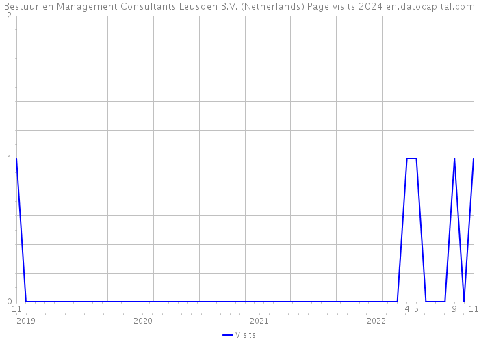 Bestuur en Management Consultants Leusden B.V. (Netherlands) Page visits 2024 