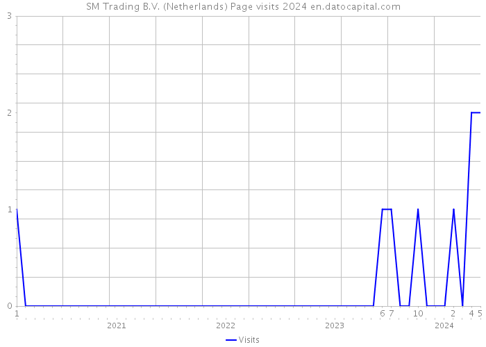 SM Trading B.V. (Netherlands) Page visits 2024 