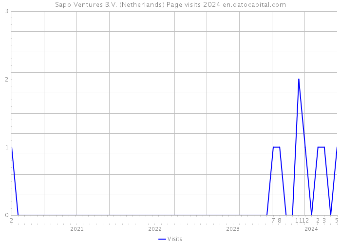Sapo Ventures B.V. (Netherlands) Page visits 2024 