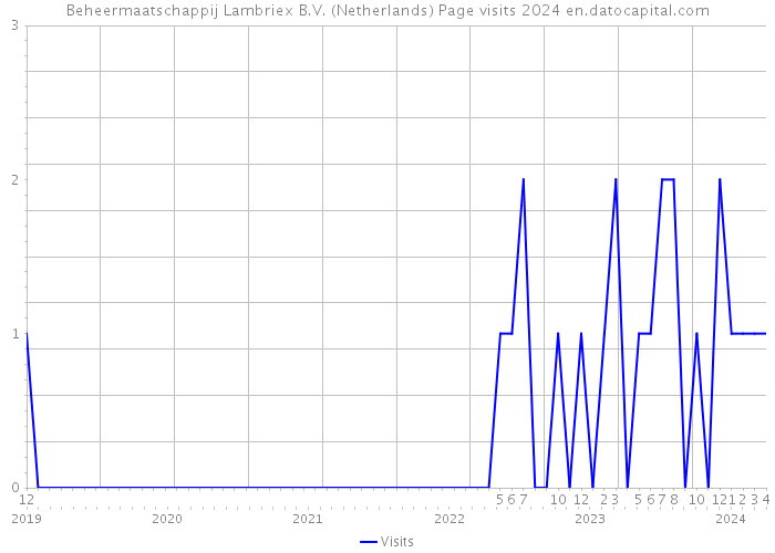 Beheermaatschappij Lambriex B.V. (Netherlands) Page visits 2024 