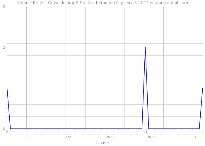 Volhuis Project Ontwikkeling 6 B.V. (Netherlands) Page visits 2024 