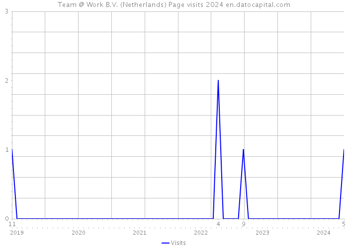 Team @ Work B.V. (Netherlands) Page visits 2024 