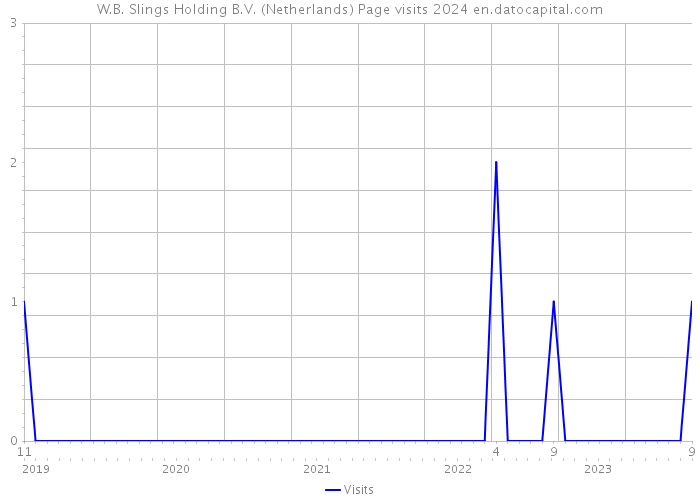 W.B. Slings Holding B.V. (Netherlands) Page visits 2024 