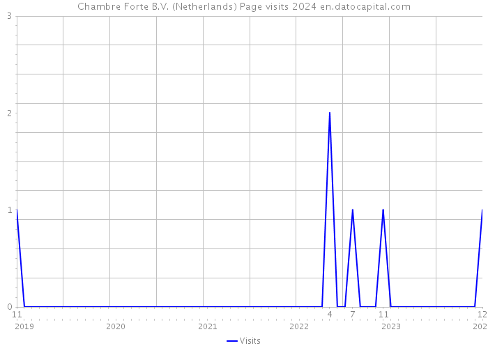 Chambre Forte B.V. (Netherlands) Page visits 2024 