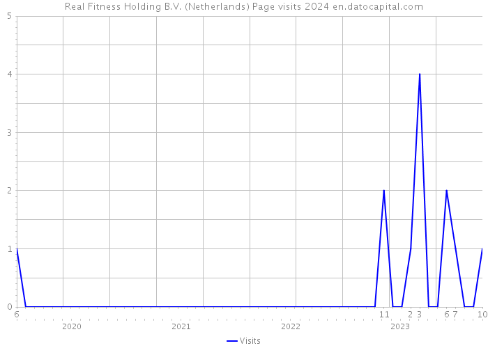 Real Fitness Holding B.V. (Netherlands) Page visits 2024 