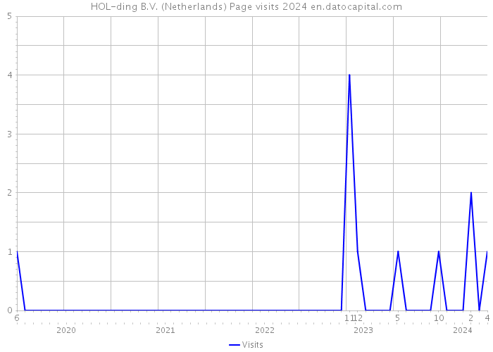 HOL-ding B.V. (Netherlands) Page visits 2024 