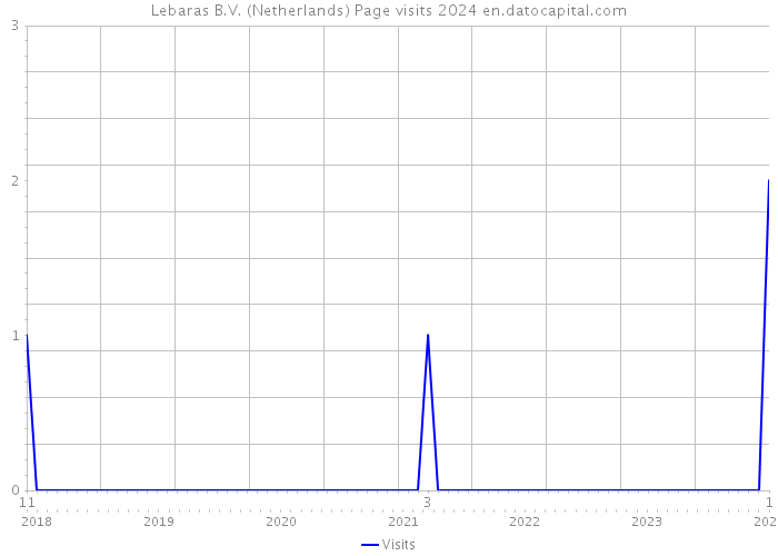 Lebaras B.V. (Netherlands) Page visits 2024 