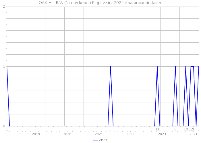 OAK Hill B.V. (Netherlands) Page visits 2024 