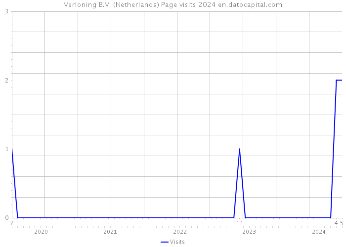 Verloning B.V. (Netherlands) Page visits 2024 