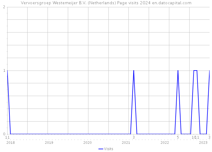 Vervoersgroep Westemeijer B.V. (Netherlands) Page visits 2024 