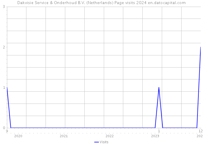 Dakvisie Service & Onderhoud B.V. (Netherlands) Page visits 2024 