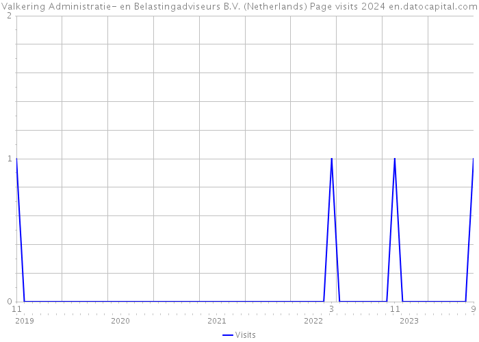 Valkering Administratie- en Belastingadviseurs B.V. (Netherlands) Page visits 2024 