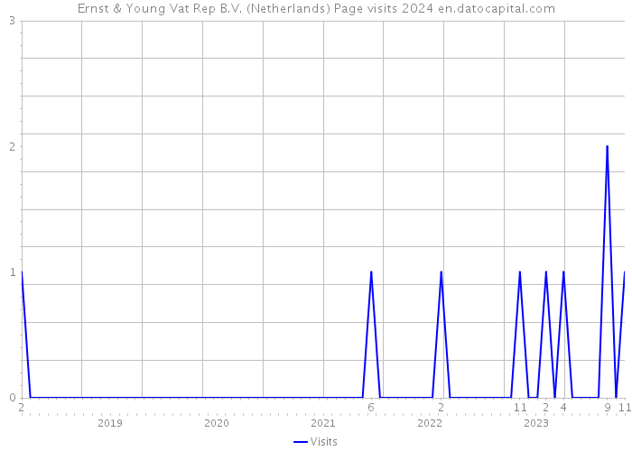 Ernst & Young Vat Rep B.V. (Netherlands) Page visits 2024 