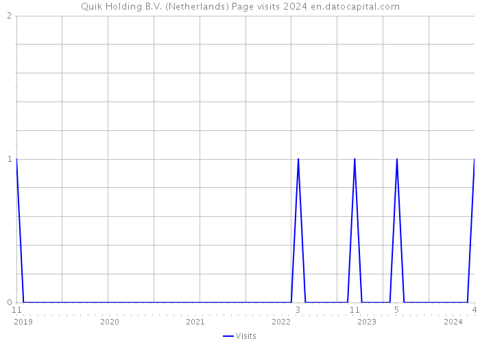 Quik Holding B.V. (Netherlands) Page visits 2024 