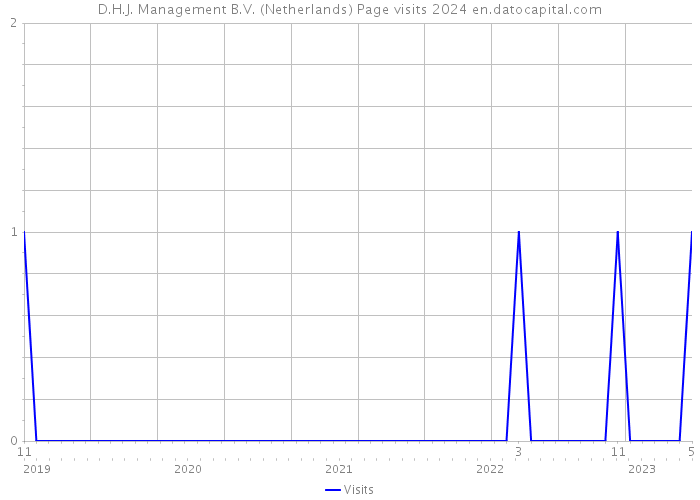D.H.J. Management B.V. (Netherlands) Page visits 2024 