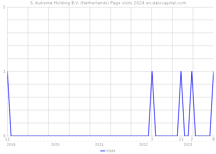 S. Aukema Holding B.V. (Netherlands) Page visits 2024 