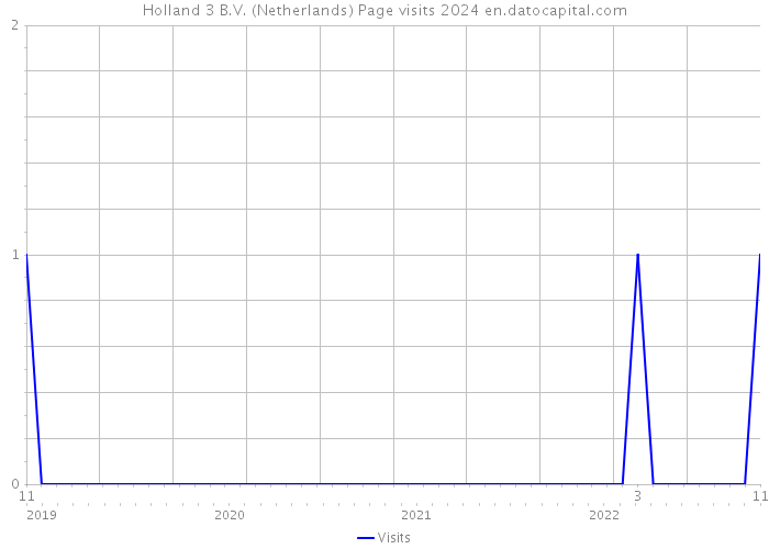 Holland 3 B.V. (Netherlands) Page visits 2024 