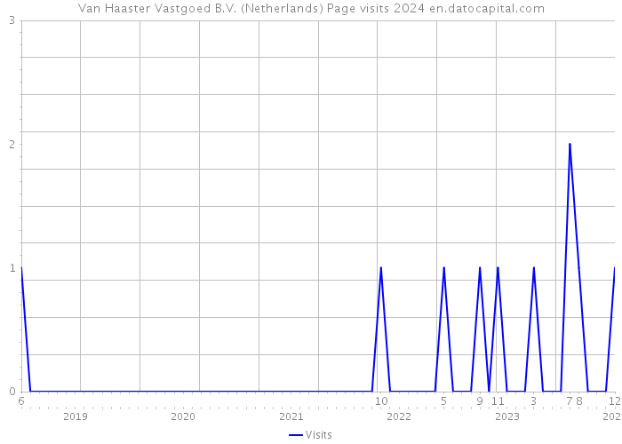Van Haaster Vastgoed B.V. (Netherlands) Page visits 2024 