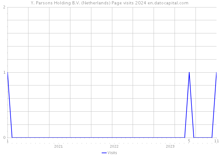 Y. Parsons Holding B.V. (Netherlands) Page visits 2024 