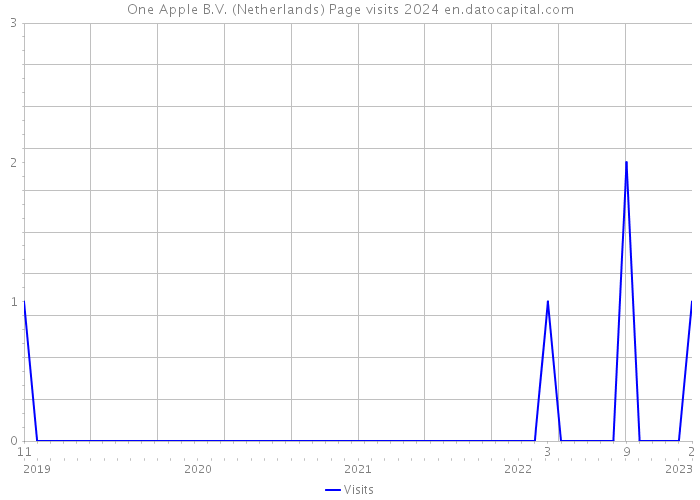One Apple B.V. (Netherlands) Page visits 2024 