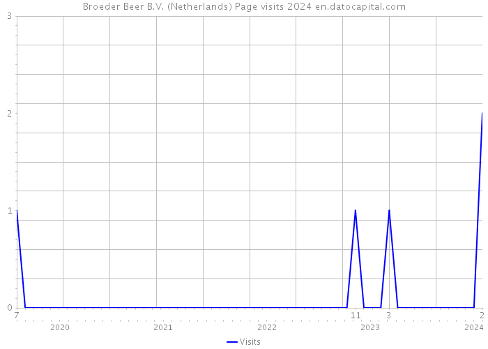 Broeder Beer B.V. (Netherlands) Page visits 2024 