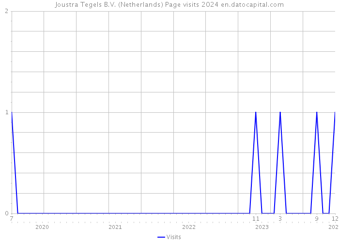 Joustra Tegels B.V. (Netherlands) Page visits 2024 