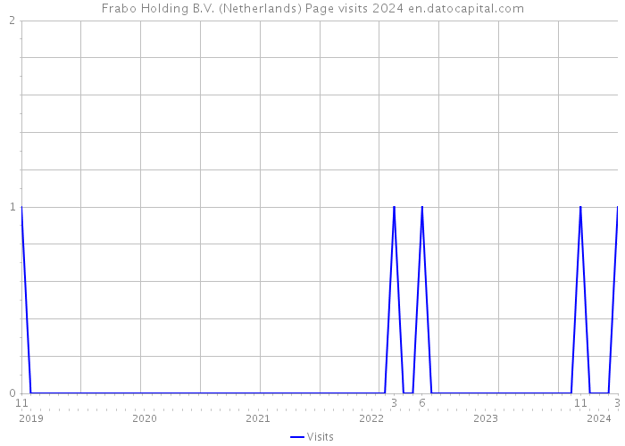 Frabo Holding B.V. (Netherlands) Page visits 2024 