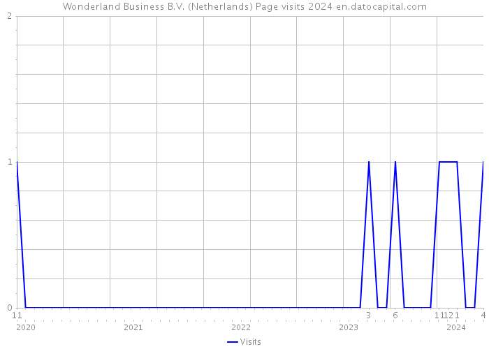 Wonderland Business B.V. (Netherlands) Page visits 2024 