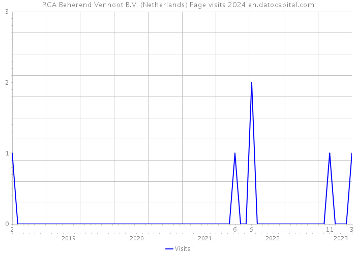 RCA Beherend Vennoot B.V. (Netherlands) Page visits 2024 